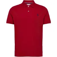 U.S. POLO ASSN. Skjorte 'UMALFRED' marin / blodrød