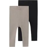 TWO SOON Leggings greige / sort