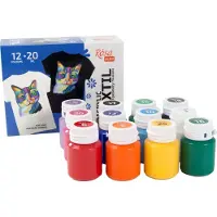 Rosa Tekstilmaling 20 ml 12 farver