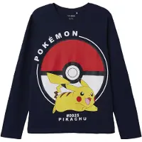 TWO SOON Shirts 'Pokémon' marin / gul / rød / hvid