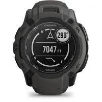 Garmin Instinct 2X Solar - 50 mm - fiberforstærket polymer - Ja smart ur med bånd - håndledsstørrelse: 145-228 mm - monokrom - 64 MB - Bluetooth, ANT+ - 67 g - grafit