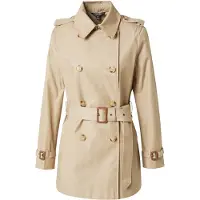 Ralph Lauren Lauren Ralph Laurentil kvinder. 297967126002 Beige trenchcoat i bomuldsblanding (L), Casual, Klassisk