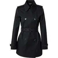 Ralph Lauren Lauren Ralph Laurentil kvinder. 297967126001 Sort crossover trenchcoat i bomuldsblanding (M), Casual, Klassisk