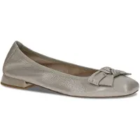 Caprice Ballerina, grey, made of Leather with Trapeze heel, Size 36