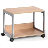 Durable Multibord System Multi Trolley 48 metallisk sølv / bøg med hjul