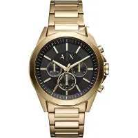 Armani Exchange Analogt ur guld / sort