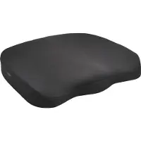 Kensington Ergonomic Memory Foam Seat Cushion, siddepude, sort