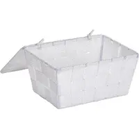 Wenko 22077100, Opbevaringskurv, Hvid, Rektangulær, Polyurethan (PU), Polyvinylchlorid (PVC), Monokromatisk, Indendørs