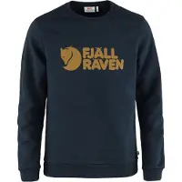 Fjällräven - Sweatshirts - Fjällräven Logo Sweater M Dark Navy til UnisexBomuld - Størrelse L - Flåde