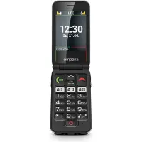 Emporia emporiaJOY (V228), LTE/4G, (V3), Klaptelefon med store knapper, sort