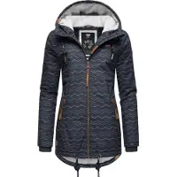 Ragwear Vinterjakke 'Zuzka' natblå / brun / hvid