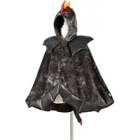 Souza Udklædning - Kappe - Drage - Sort - - 4-7 år (104-122) - Udklædning