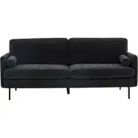 XL mobler Antibes 3 personers Sofa - Sort og Mørkegrå