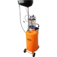 Neo Tools Mobil pneumatisk olievask og pumpe med kontroltank