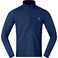 Norrøna - Vandretøj - Femund Warm1 Zip Neck M'S Indigo Night til Unisex - Størrelse XL - Blå