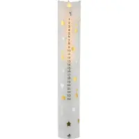 Sirius Home Sirius Sara kalenderlys - sølv/guld - H 29 cm
