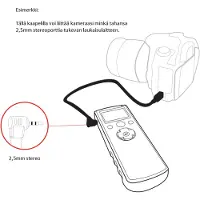 JJC Cable-C, Sort, Hanstik/Hanstik, - Canon EOS 7 / EOS 7s / EOS 30 / EOS 33 / EOS 50 / EOS 50E / EOS 55 / EOS 60D / EOS 60Da / EOS..., 20 g