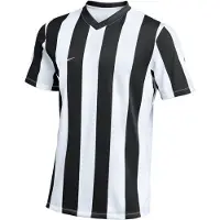 Nike Spilletrøje Dri-FIT Striped Division V - Hvid/Sort, størrelse Small