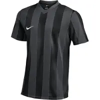 Nike Spilletrøje Dri-FIT Striped Division V - Sort/Grå/Hvid, størrelse Medium