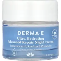 DERMA E , Ekstremt Hydrerende Avanceret Reparations Natcreme, 2 oz (56 g)
