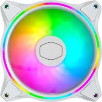 Cooler Master Kabinetventilatorer - - MF120 Halo 3-i-1 - 120 mm - Dobbelt Loop ARGB - Hvid