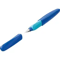 Pelikan 814751, Blå, Rund spids, Rustfrit stål, Fin, Ambidextrous, Tyskland