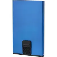 Samsonite Alu Fit, kortholder, blå, aluminium, monokromatisk, 6 kort, 64 mm