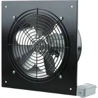 Vents vægventilator Ø200 43W 230V sort (OV1200)