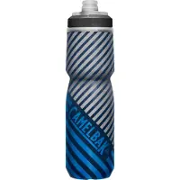 CamelBak podium chill isoleret cykelvand flaske - let klemflaske - passer til de fleste cykelbure - 24 oz marinebl? stribe