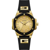 GUESS Analogt ur guld / sort