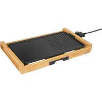 Sencor SBG 206BK, Bamboo, Sort, 2 zone(s), 430 x 230 mm, Remote, 1800 W, 220-240 V