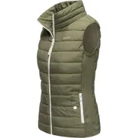 MARIKOO Vest 'Reimii' oliven / hvid