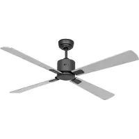 CasaFan ECO NEO III 132 BG-WN/SI WiFi Flügel Wenge/silber Loftsventilator 27 W (Ø x H) 132 cm x 360 mm Basaltgrå med fjernbetjening, Timer, Vinterdrift,