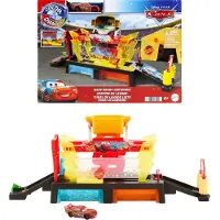 Mattel Disney Pixar Cars Color Changers Car Wash Playset med farve skiftende lyn McQueen Toy Vehicle 20-tommer lang forbundet til andre sæt