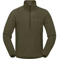 Norrøna - Vandretøj - Femund Warm2 Zip Neck Olive Night til Unisex - Størrelse S - Kaki