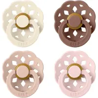 BIBS Boheme Sutter - Str. 1 - 4-pak - Rund - Blush Mix - - 0-6 mdr - Sutter