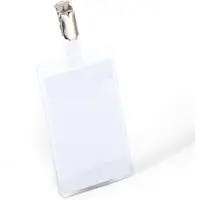 Durable Navneskilt 90x60 mm med stropklemme - (25 stk.)