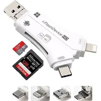 CoreParts - Kortlæser (SD, microSD) - Lightning/USB 2.0/USB-C/micro USB
