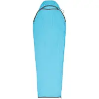 Sea to Summit - Lagenpose - Breeze Sleeping Bag Liner Mummy w/ Drawcord Standard til Unisex - Blå