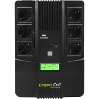 Green Cell AiO - UPS - AC 220/230/240 V - 480 Watt - 800 VA - 9 At - USB - output-stikforbindelser: 6