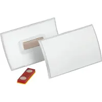 Durable Navneskilt CLICK FOLD 54x90 mm med magnet Place & Hold - (10 stk.)