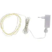 Sirius Home Sirius Kiki Lyskæde 155 LED - Klar/Sølv - 2+3 meter