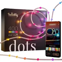 Twinkly Dots - Kædelys - LED - klasse G - RGB-lys - gennemsigtig