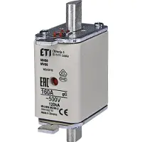 ELTECO ETI NH00 gG 160A/500V - Patronsikring - (3 stk.)