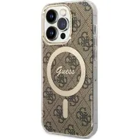 GUESS GUHMP14LH4STW iPhone 14 Pro 6,1" brun/brun hardcase 4G MagSafe