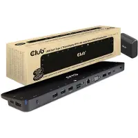 Club 3D CSV-1565 - Dockingstation - USB-C - VGA, HDMI, DP - 1GbE - 100 Watt