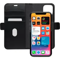 dbramante1928 Lynge - Flipomslag til mobiltelefon - fuldnarvet læder - sort - for Apple iPhone 12 Pro Max