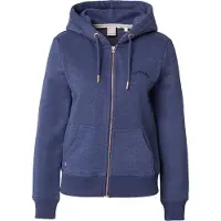 Superdry Superdrytil kvinder. W2012422A Hættetrøje med lynlås og Essential Logo, blå (XS), Casual, Bomuld