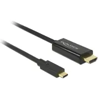 DeLOCK - Ekstern videoadapter - Parade PS171 - USB-C - HDMI - sort - detailsalg