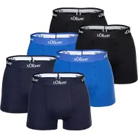 s.Oliver Boksershorts blå / sort / hvid